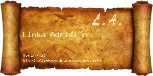 Linka Adrián névjegykártya
